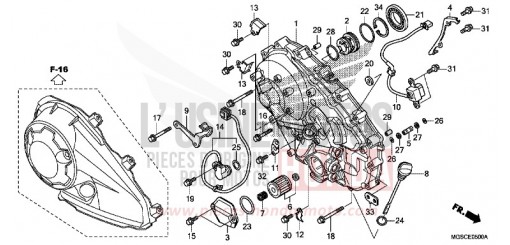 PANNEAU CARTER-MOTEUR D. NC700DD de 2013